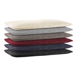 BaSaTex Cashmere Touch Cushion Cover, Cushion Covers, Side Sleepers, Nursing Pillow, 40 x 145 cm, Similar to Nicky Teddy Corals Fleece Pillowcase, Wool White