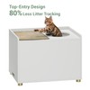 Amunrbrek Top Entry Litter Box Enclosure, Modern Flip Top Litter