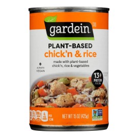 UD_Gardein Case of 12-15 oz Plant-Based Soup Chicken & Rice Dried Instant Food with Salt As Primary Ingredient