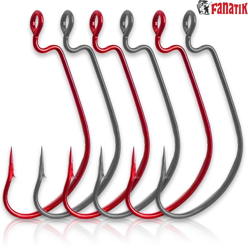 FANATIK Offset-XL FO-3312-XL Jig Angel Fishing Hook for Rubber Baits