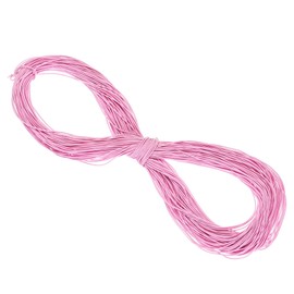 PATIKIL 109 Yards Elastic Cord Heavy Stretch String Rope 1/16"(1.5mm) Light Pink for Crafting DIY Sewing Hook Straps Camping Tie Down Strap