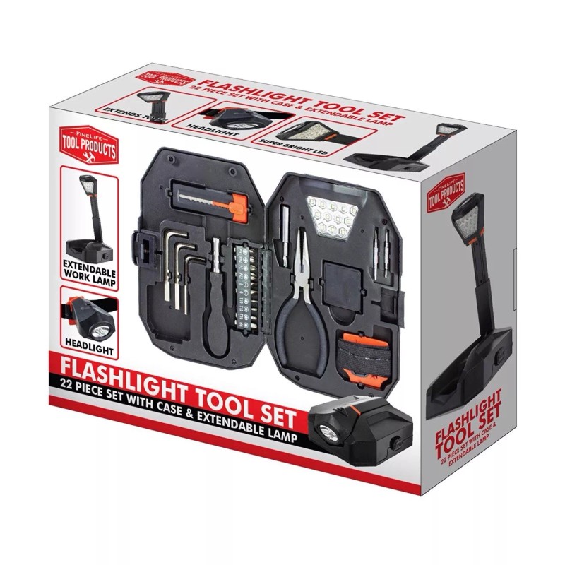 Fine Life Products 22 Pc - Portable Flashlight & Travel