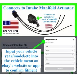 fits 18+ Mustang F150 5.0 Intake Manifold Actuator Connector Wiring Harness Plug