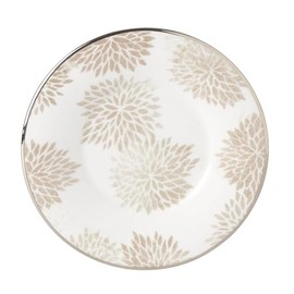 Lenox Floral Patina Saucer, 1 Count, White