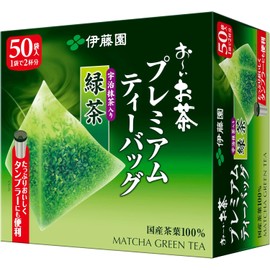Itoen Oi Ocha Premium Tea Bags, Uji Matcha Green Tea, 1.8g × 50 Bags