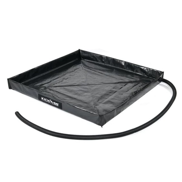 KickAss Shower Tent Awning Base - Works with Portable Showers to Keep Feet Clean, Capture Water, and Bath Pets!