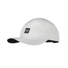 Buff® Speed Cap Male Female Adult Lightweight Foldable Recycled Materials UPF 50 Protection Running Sports, Plain white, S - M