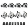 Litoexpe 8 Pcs Curved Shower Door Rollers Replacement, 23mm Aluminum