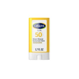 Cetaphil Sheer Mineral Sunscreen Stick for Face & Body, 0.5oz