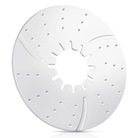 Threlaco 5th Wheel Hitch Lube Plate 10 Inch Rv Camper Trailer Fifth Wheel Plate Fifth Wheel Plate Disc Accessories for 5th Wheel Trailer Safety Kit, White, 3/16 Inch Thick