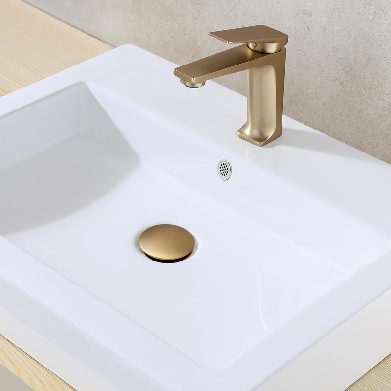 JONKEAN Bathroom Pop Up Drain with Overflow,Vanity Vessel Sink Drain
