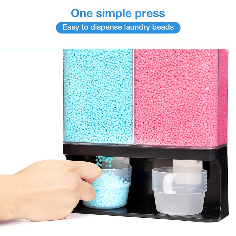 Conworld Laundry Detergent Dispenser, Wall-Mounted Scent Booster Beads Dispenser for