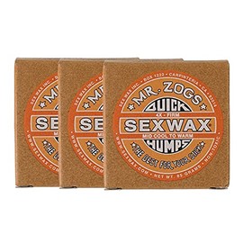SEXWAX Wax Surfing Quick Humps 4X Orange Label Set of 3