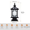 PTOUG LED Solar Post Light Outdoor, Aluminum Fence Post Cap