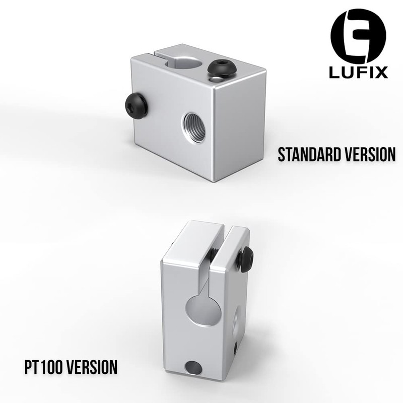 Lufix V6 Heating Block PT100 Version - 3D Printer Heating
