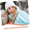 Sosoport Winter Sports Face Decal 4pcs Antifreeze Tape Breathable Allergy-