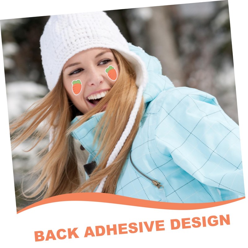 Sosoport Winter Sports Face Decal 4pcs Antifreeze Tape Breathable Allergy-