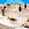 Pack of 4 Kitchen Organiser Shelves, Transparent Kitchen Cabinet Organiser,