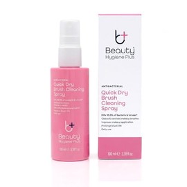 Quick Dry Antibacterial Makeup Brush Cleaner 100ml - Cleans & Refreshes Natural & Synthetic Brushes - Improves Makeup Application & Prolongs Tool Life by Beauty Hygiene Plus