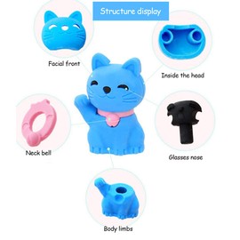 Ranvi 30PCS Kids Erasers, Mini Puzzle Pencil Erasers for Kids Game Awards Party, Carnival, and School Supplies (Animal)