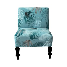 Eco-Ancheng Armless Chair Slipcover Removable Armless Accent Chairs Covers Washable Armless Slipper Chair Slipcover Printed Armless Chair Furniture Protector Covers for Living Dining Room Hotel