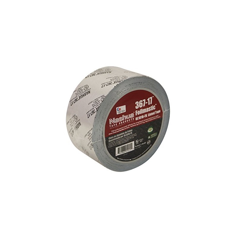 Nashua FoilMastic Butyl Rubber Sealant Tape [UL 181B-FX listed] (367-17):