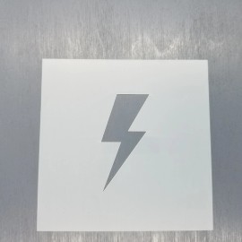 Happy Wood Products Lightning Bolt Stencil Reusable Food Safe Sign Painting Decorating Cookie Stenci - 11" x 11"