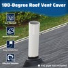 Pearwow PVC Vent Termination Cap, 1 Pcs Roof Vent Cap