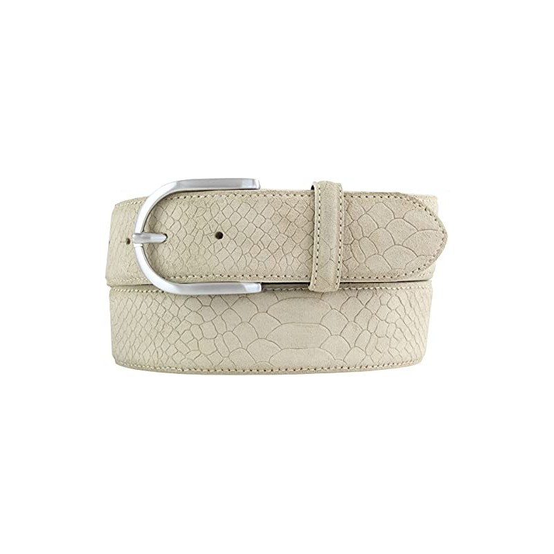 BELTINGER Women's Python Embossed Belt 4 cm Leather Belt for