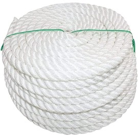 SGT KNOTS Twisted MFP Rope - Durable Polypropylene Utility Rope for Outdoor, Camping, Knot Tying – Strong, Weatherproof, Heavy Duty Rope for Long-Term Durability (1/4" x 50ft, White)