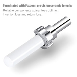 Bangun 6 Strand Multimode OM1 62.5/125 ST-UPC Fiber Pigtail, ST OM1 Fiber Optic Pigtail, Includes 6 Fiber Optic Fusion Splice Protective Shrink Sleeves