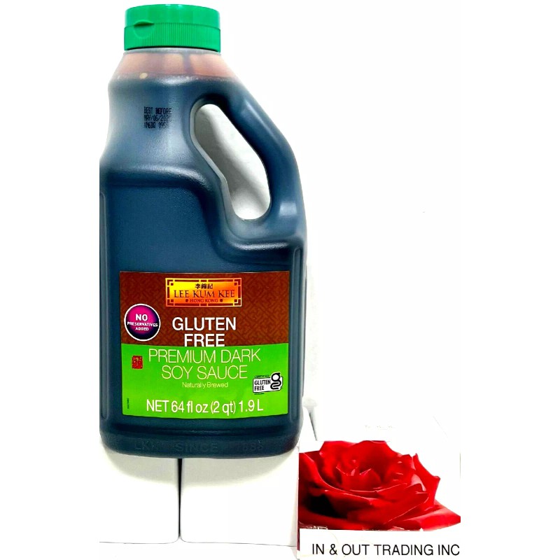 Lee Kum Kee Gluten-Free Premium Dark Soy Sauce 64 oz~Exp