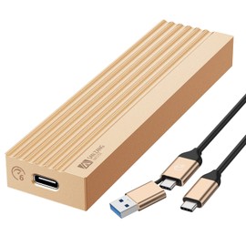 SAN ZANG MASTER M.2 SATA SSD Enclosure, USB C 3.1 Gen2 to SATA 3.0(6 Gbps), NGFF SATA B-Key(B&M Key) External Solid State Drive Enclosure Support UASP Trim Compatible with 2280/2260/2242/2230