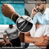 2 Pcs Stainless Steel Bracelet for Men Women Sturdy Silver