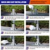 Prinfort 6Pack 2"(Actual: 1 7/8" OD) Chain Link Fence Post