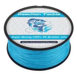Reaction Tackle Braided Fishing Line Sea Blue 65LB 1000yd