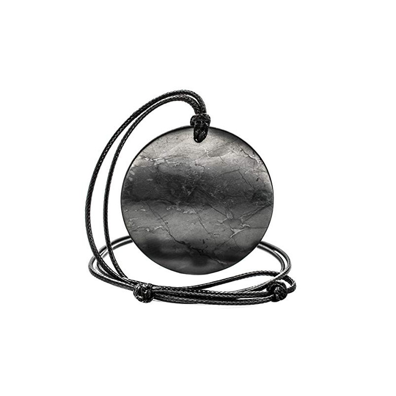 Shungite natural pendant BIG Circle