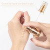 4 Packs Foundation Pump Replacement Gold Cosmetic Liquid Pump Plastic