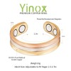 3PCS Tri Tone Magnetic Copper Rings for Women, Gift for