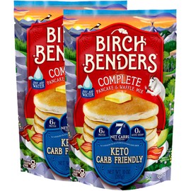 Birch Benders Keto Pancake and Waffle Mix, 10 oz (Pack of 2)