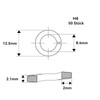 Pack of 60 spring washers M8, black spring washers, washers,