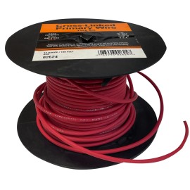 Deka 02624 Red Cross-Linked Primary Wire SXL 12 AWG Gauge - 100 FT - USA MADE