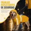 BSOON Impermeable para Perros con Capucha con Rayas Reflectantes (2XL)