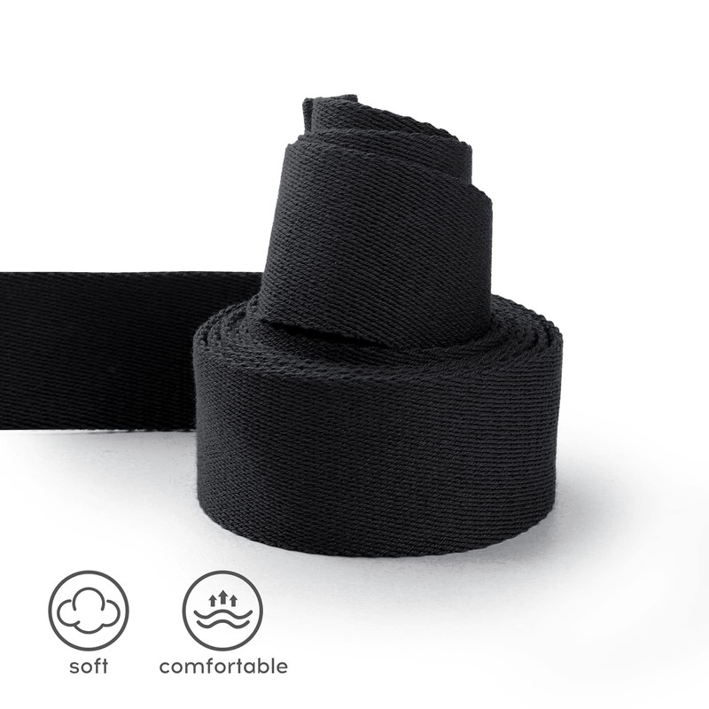 voidbiov D-Ring Buckle Yoga Strap 1.85 or 2.5M, Durable Cotton