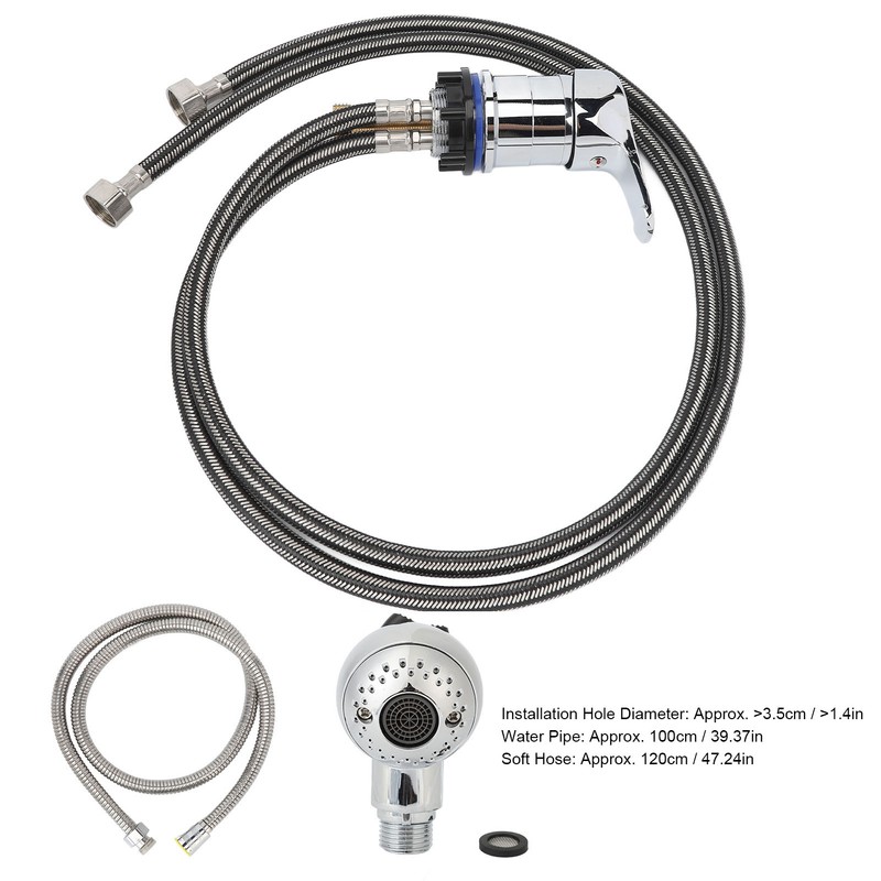 Shampoo Bowl Faucet Pressurization Water Saving 100cm Pipe 120cm Soft