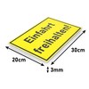 FLAGLY Premium Einfahrt freihalten sign, 30 x 20 cm, made