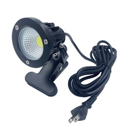 Rainproof Waterproof LED Clip Light, 7W, 630 lm, Cord Length 9.8 ft (3 m), LED Light, Spotlight, Outdoor Lighting, For Signs, Shops, Desk Stand, Arm Light, Piccolo Light, Outdoor Exterior Light (With Daylight White Switch)