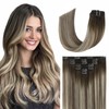 EYEFULL STELL Ombre Clip in Hair Extensions Real Human Hair
