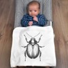 Azeeda 'Single Beetle Bug' Cotton Baby Blanket/Shawl (BY00039763)