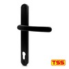 TSS Black UPVC Door Handle Pair Set, 117mm PZ (Centres),
